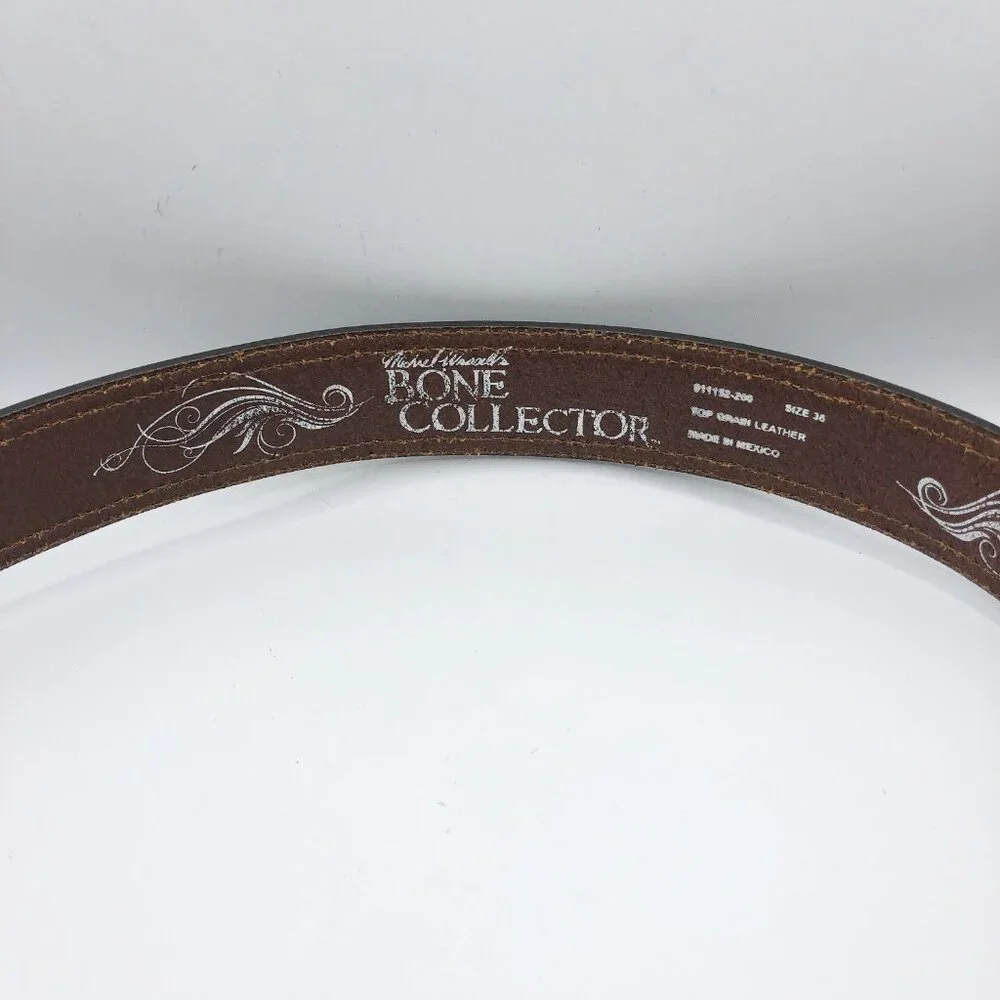 Michael Waddell's Bone Collector Brown Leather Belt Size 36